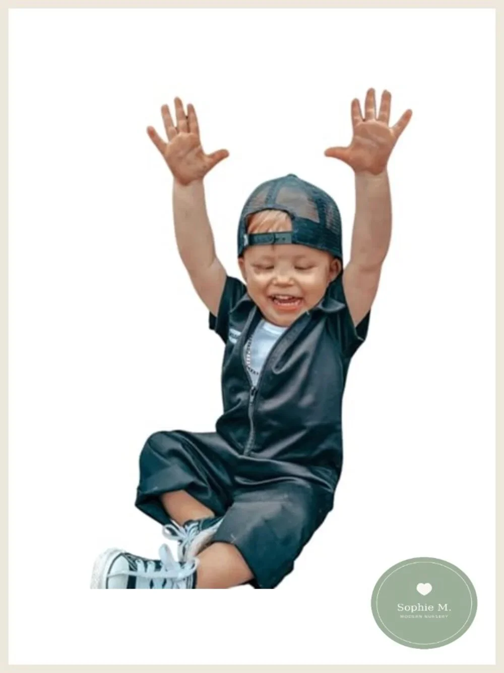 Kids Monkey Costume Jumpsuit Mechanic Overalls Baby Photoshoot Outfit Zip Front